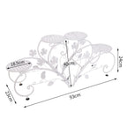 2PCS Classic Tall Plant Stand Art Flower Pot Holder Rack Planter Outdoor Indoor Patio